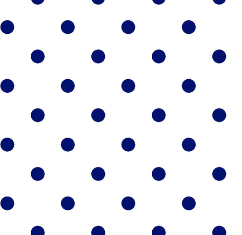 12" End of Bolt - CLEARANCE Dots and Stripes and More Small Dot 28892 ZN Navy on White - QT Fabrics - Polka Dots Dotted - Quilting Cotton