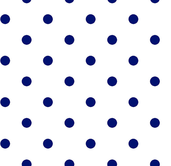 CLEARANCE Dots and Stripes and More Small Dot 28892 ZN Navy on White - QT Fabrics - Polka Dots Dotted - Quilting Cotton Fabric