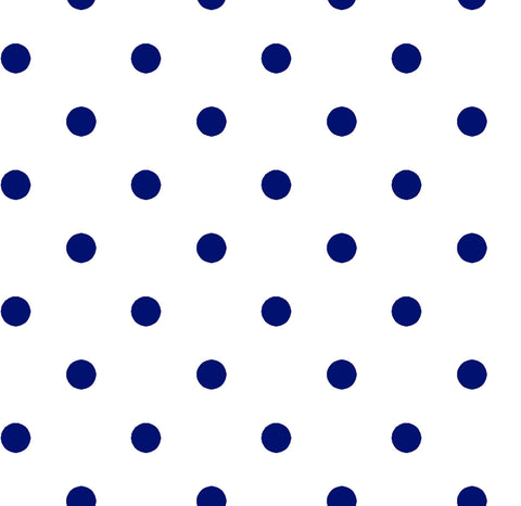 CLEARANCE Dots and Stripes and More Small Dot 28892 ZN Navy on White - QT Fabrics - Polka Dots Dotted - Quilting Cotton Fabric