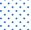 32" End of Bolt - CLEARANCE Dots and Stripes and More Brights Small Dot 28892 ZB Blue on White - QT - Polka Dots Dotted - Quilting Cotton