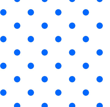 32" End of Bolt - CLEARANCE Dots and Stripes and More Brights Small Dot 28892 ZB Blue on White - QT - Polka Dots Dotted - Quilting Cotton
