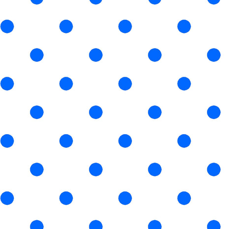 CLEARANCE Dots and Stripes and More Brights Small Dot 28892 ZB Blue on White - QT Fabrics - Polka Dots Dotted - Quilting Cotton Fabric