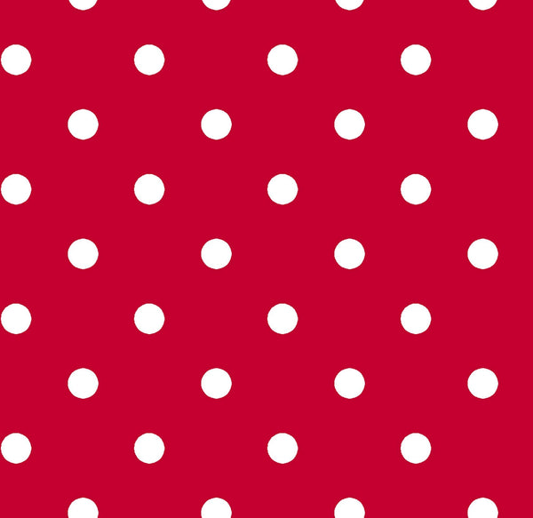 Dots and Stripes and More Small Dot 28892 R Red - QT Fabrics - Polka Dots Dotted - Quilting Cotton Fabric