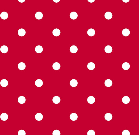 Dots and Stripes and More Small Dot 28892 R Red - QT Fabrics - Polka Dots Dotted - Quilting Cotton Fabric