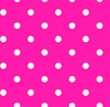 Fat Quarter End of Bolt - DEAL Dots and Stripes and More Brights Small Dot 28892 P Pink - QT Fabrics - Polka - Quilting Cotton Fabric