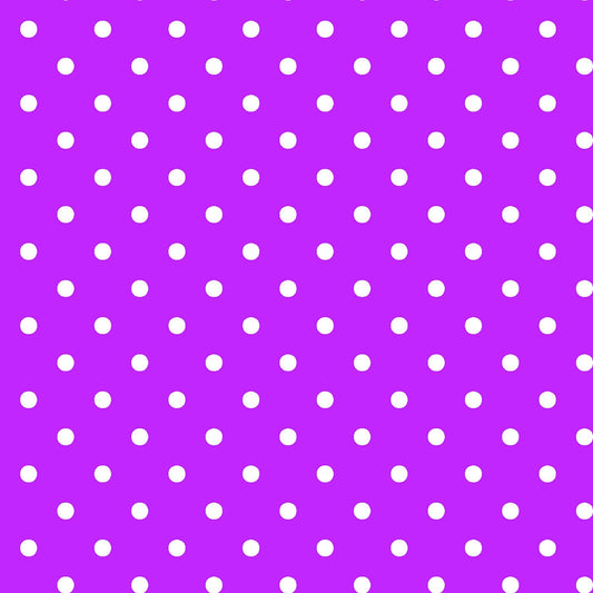 CLEARANCE Dots and Stripes and More Brights Mini Dot 28891 V Purple - QT Fabrics - Polka Dots Dotted - Quilting Cotton Fabric