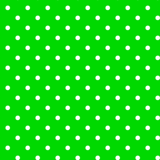 CLEARANCE Dots and Stripes and More Brights Mini Dot 28891 G Green - QT Fabrics - Polka Dots Dotted - Quilting Cotton Fabric
