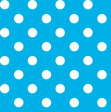 31" End of Bolt Piece - DEAL Dots and Stripes and More Brights Medium Dot 28893 Q Turquoise - QT Fabrics - Quilting Cotton Fabric
