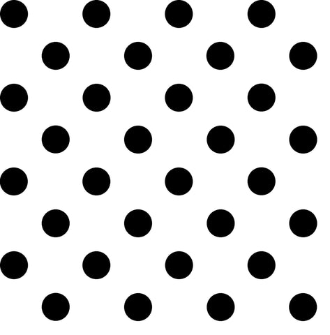 Dots and Stripes and More Medium Dot 28893 ZJ Black on White - QT Fabrics - Polka Dots Dotted - Quilting Cotton Fabric