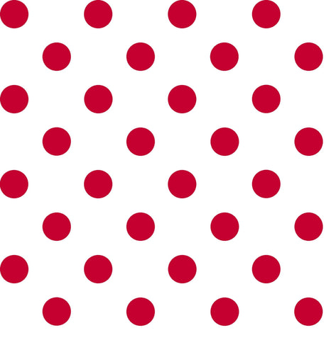 Dots and Stripes and More Medium Dot 28893 ZR Red on White - QT Fabrics - Polka Dots Dotted - Quilting Cotton Fabric