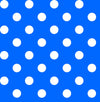 SALE Dots and Stripes and More Brights Medium Dot 28893 B Blue - QT Fabrics - Polka Dots Dotted - Quilting Cotton Fabric