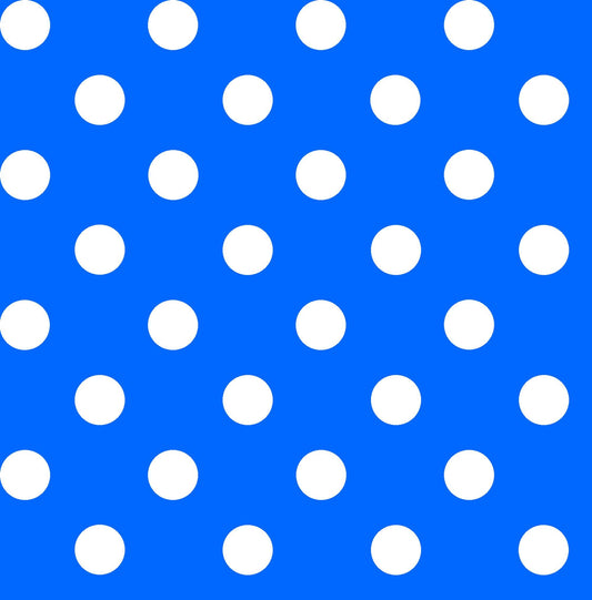 SALE Dots and Stripes and More Brights Medium Dot 28893 B Blue - QT Fabrics - Polka Dots Dotted - Quilting Cotton Fabric