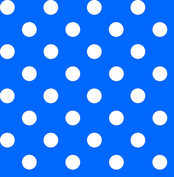 Dots and Stripes and More Brights Medium Dot 28893 B Blue - QT Fabrics - Polka Dots Dotted - Quilting Cotton Fabric