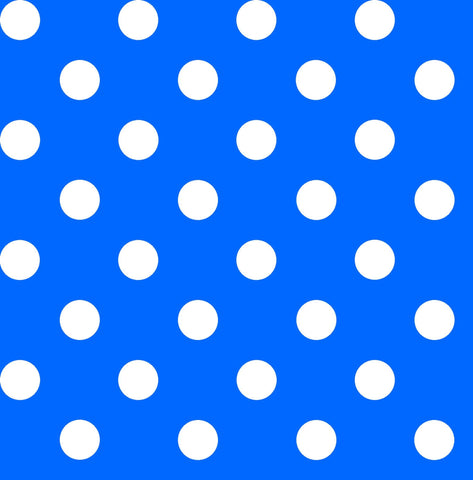 Dots and Stripes and More Brights Medium Dot 28893 B Blue - QT Fabrics - Polka Dots Dotted - Quilting Cotton Fabric