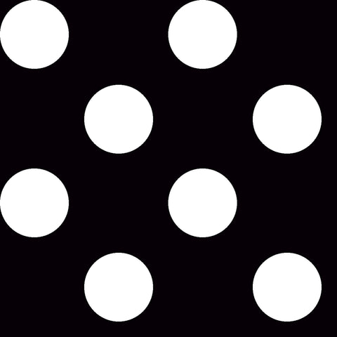 CLEARANCE Dots and Stripes and More Large Dot 28894 J Black - QT Fabrics - Polka Dots Dotted - Quilting Cotton Fabric