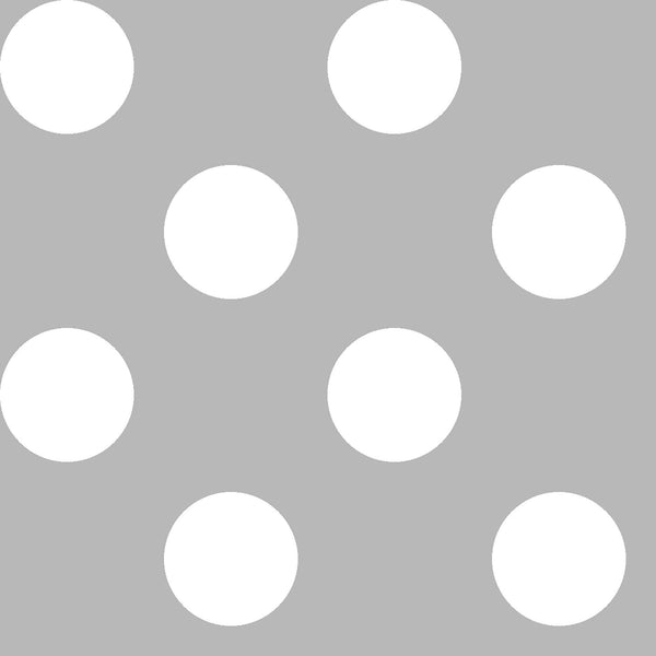 CLEARANCE Dots and Stripes and More Large Dot 28894 K Gray - QT Fabrics - Polka Dots Dotted - Quilting Cotton Fabric