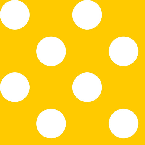 CLEARANCE Dots and Stripes and More Brights Large Dot 28894 S Yellow - QT Fabrics - Polka Dots Dotted - Quilting Cotton Fabric