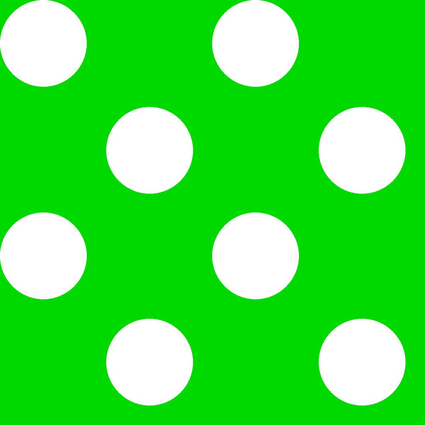 CLEARANCE Dots and Stripes and More Brights Large Dot 28894 G Green - QT Fabrics - Polka Dots Dotted - Quilting Cotton Fabric