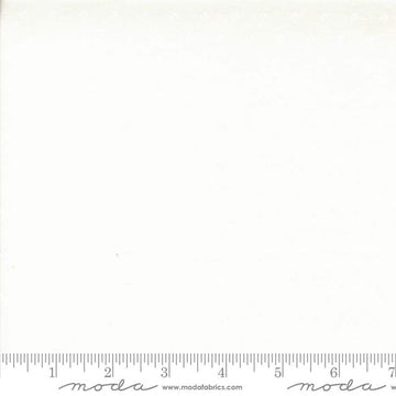 Image of the Hollyhocks Roses Dots Jasmine White quilting cotton fabric by Moda Fabrics. Features small dotted seeds on a white background. 
Cute Little Fabric Shop