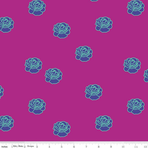 Image of the Botanic Blast Small Roses Hot Pink quilting cotton fabric by Sew Yeah Quilting for Riley Blake Designs. Features scattered roses on a hot pink background.
Cute Little Fabric Shop