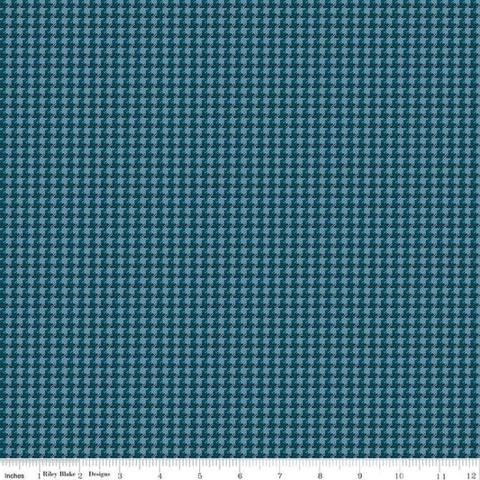 Image of the Stitchers Flannel Houndstooth Blue flannel fabric by Vicki McCarty for Riley Blake Designs. Features small houndstooth patterns on a dark blue background.
Cute Little Fabric Shop