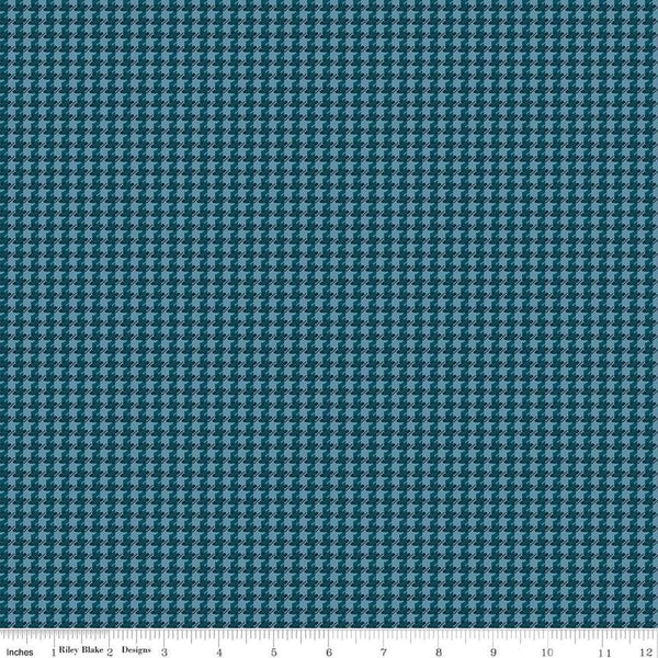 Image of the Stitchers Flannel Houndstooth Blue flannel fabric by Vicki McCarty for Riley Blake Designs. Features small houndstooth patterns on a dark blue background.
Cute Little Fabric Shop