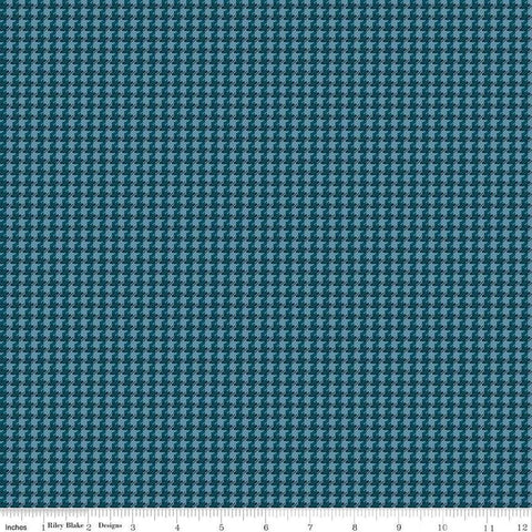 Image of the Stitchers Flannel Houndstooth Blue flannel fabric by Vicki McCarty for Riley Blake Designs. Features small houndstooth patterns on a dark blue background.
Cute Little Fabric Shop
