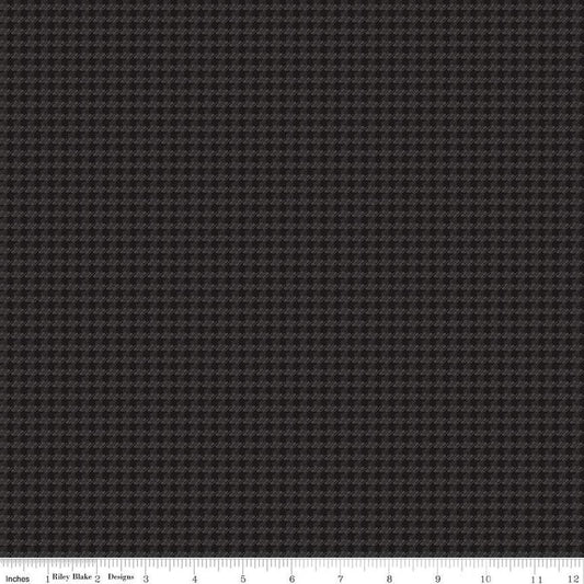 Image of the Stitchers Flannel Houndstooth Black flannel fabric by Vicki McCarty for Riley Blake Designs. Features small houndstooth patterns on a black background.
Cute Little Fabric Shop