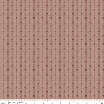 Image of the Stitchers Flannel Railroad Stripe Brown flannel fabric by Vicki McCarty for Riley Blake Designs. Features a textured stripe on a brown background.
Cute Little Fabric Shop