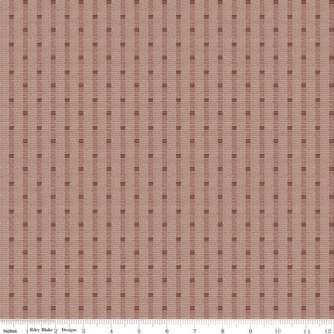 Image of the Stitchers Flannel Railroad Stripe Brown flannel fabric by Vicki McCarty for Riley Blake Designs. Features a textured stripe on a brown background.
Cute Little Fabric Shop