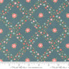 Image of the Rosemary Cottage Trellis Lake quilting cotton fabric by Moda Fabrics. Features criss cross flowers on a teal background.
Cute Little Fabric Shop