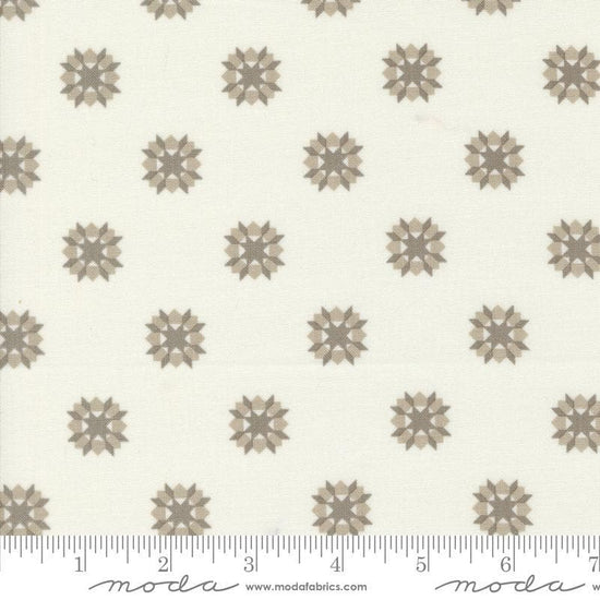 Image of the Rosemary Cottage Blenders Cream Cedar quilting cotton fabric by Moda Fabrics. Features small circular flowers scattered on a cream background.
Cute Little Fabric Shop