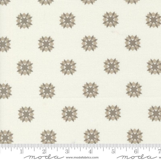 Image of the Rosemary Cottage Blenders Cream Cedar quilting cotton fabric by Moda Fabrics. Features small circular flowers scattered on a cream background.
Cute Little Fabric Shop