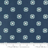 Image of the Rosemary Cottage Blenders Navy quilting cotton fabric by Moda Fabrics. Features small circular flowers scattered on a dark blue background.
Cute Little Fabric Shop