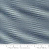 Image of the Rosemary Cottage Stripes Navy quilting cotton fabric by Moda Fabrics. Features navy and cream scalloped stripes.
Cute Little Fabric Shop