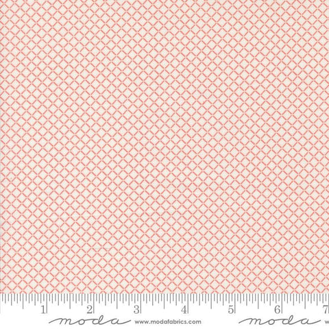 Image of the Rosemary Cottage Check Cream Strawberry quilting cotton fabric by Moda Fabrics. Features diagonal plaid stripes on a cream background.
Cute Little Fabric Shop