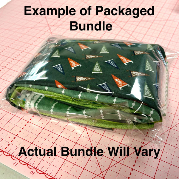 3 Yard Novelty FLANNEL Themed End of Bolt MYSTERY BUNDLE With Cotton Fabrics by Riley Blake - Quilting Cotton Fabric - 9" to 18" Pieces