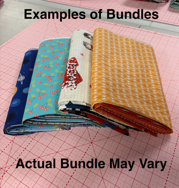 3 Yard Novelty Themed Fat Quarter MYSTERY BUNDLE With Novelty Cotton Fabrics by Riley Blake - Quilting Cotton Fabric - 12 Fat Quarters