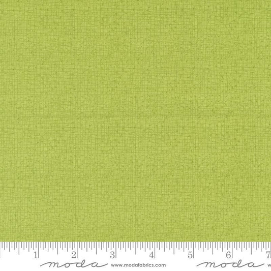 Serena Shores Thatched Lime quilting cotton fabric by Gingiber for Moda Fabrics. Features a textured and lined pattern on a light green background. 
Cute Little Fabric Shop
