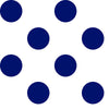 SALE Dots and Stripes and More Large Dot 28894 ZN Navy on White - QT Fabrics - Polka Dots Dotted - Quilting Cotton Fabric