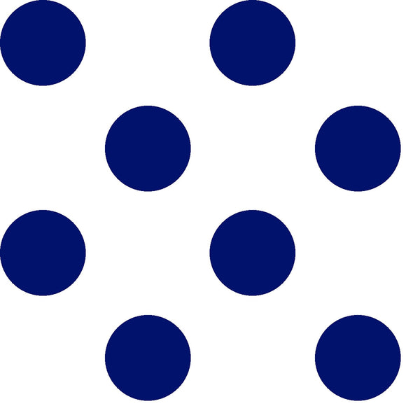 SALE Dots and Stripes and More Large Dot 28894 ZN Navy on White - QT Fabrics - Polka Dots Dotted - Quilting Cotton Fabric