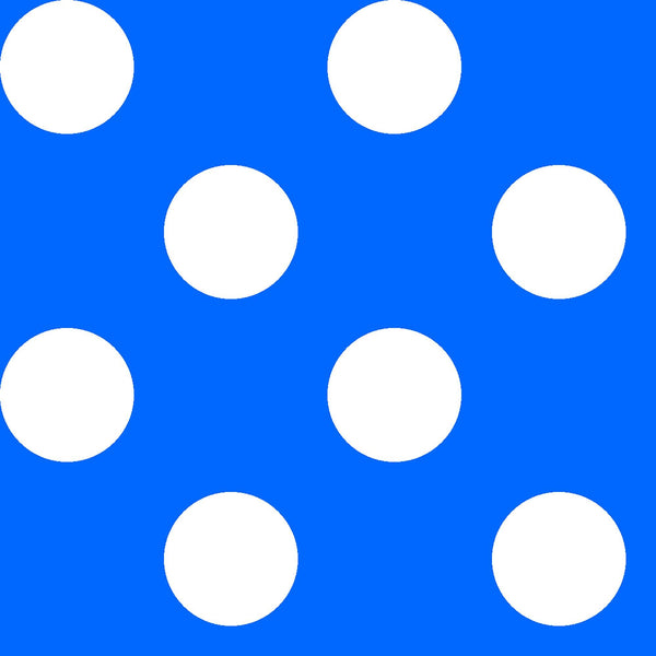 CLEARANCE Dots and Stripes and More Brights Large Dot 28894 B Blue - QT Fabrics - Polka Dots Dotted - Quilting Cotton Fabric