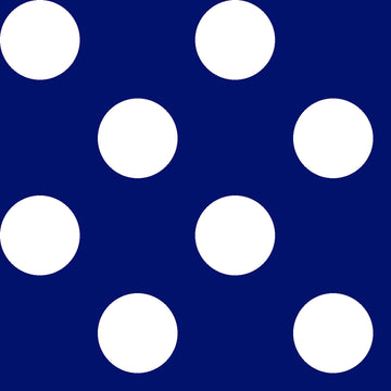 Fat Quarter End of Bolt - CLEARANCE Dots and Stripes and More Large Dot 28894 N Navy - QT Fabrics - Polka Dots - Quilting Cotton Fabric