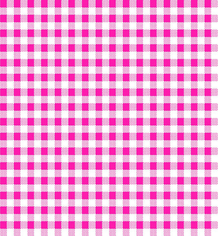 Dots and Stripes and More Brights PRINTED Mini Gingham 28895 P Pink White - QT Fabrics - Checks Checkered - Quilting Cotton Fabric