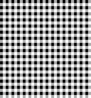 Dots and Stripes and More PRINTED Mini Gingham 28895 J Black White - QT Fabrics - Check Checks Checkered - Quilting Cotton Fabric