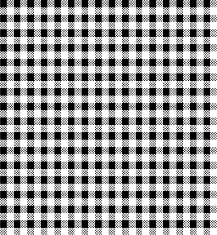 Dots and Stripes and More PRINTED Mini Gingham 28895 J Black White - QT Fabrics - Check Checks Checkered - Quilting Cotton Fabric