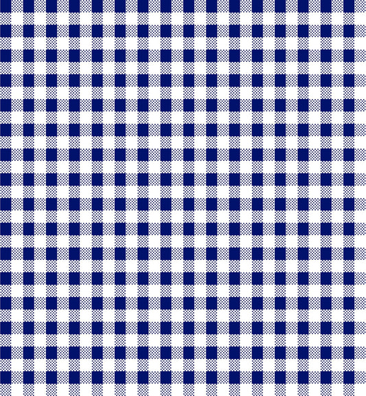 SALE Dots and Stripes and More PRINTED Mini Gingham 28895 N Navy White - QT Fabrics - Check Checks Checkered - Quilting Cotton Fabric