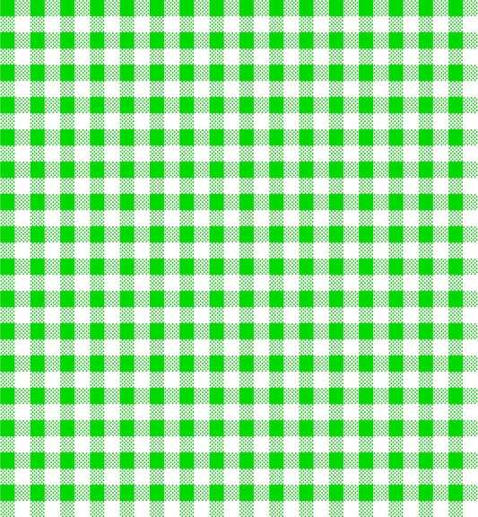 CLEARANCE Dots and Stripes and More Brights PRINTED Mini Gingham 28895 G Green White - QT Fabrics - Checks - Quilting Cotton Fabric