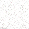 SALE Blossom on White C730 Santa Claus - Riley Blake Designs - Floral Flowers Tiny Confetti Blossoms Christmas - Quilting Cotton Fabric