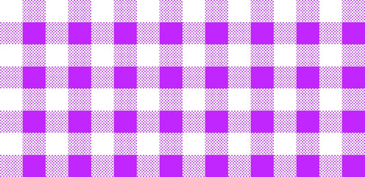 CLEARANCE Dots and Stripes and More Brights PRINTED Medium Gingham 28896 V Purple White - QT Fabrics - Checks - Quilting Cotton Fabric